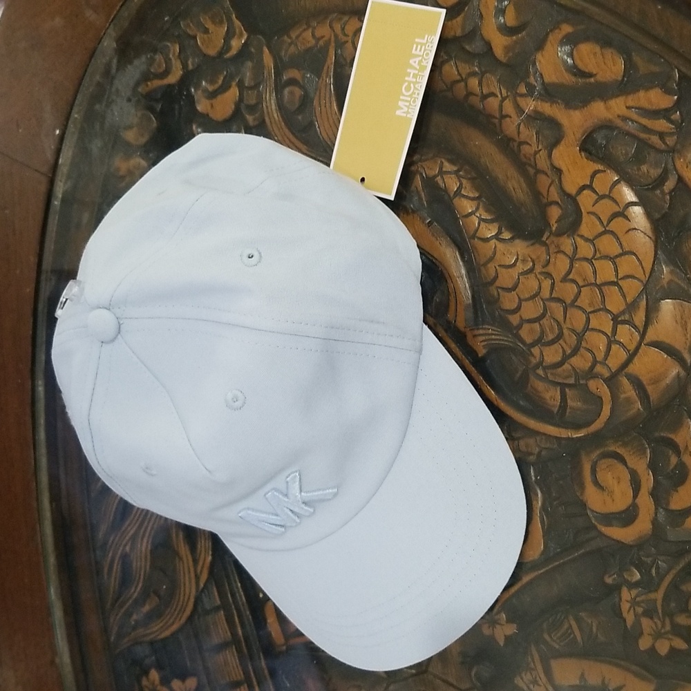 Michael Kors Women Hat Baby Blue MK logo One Size